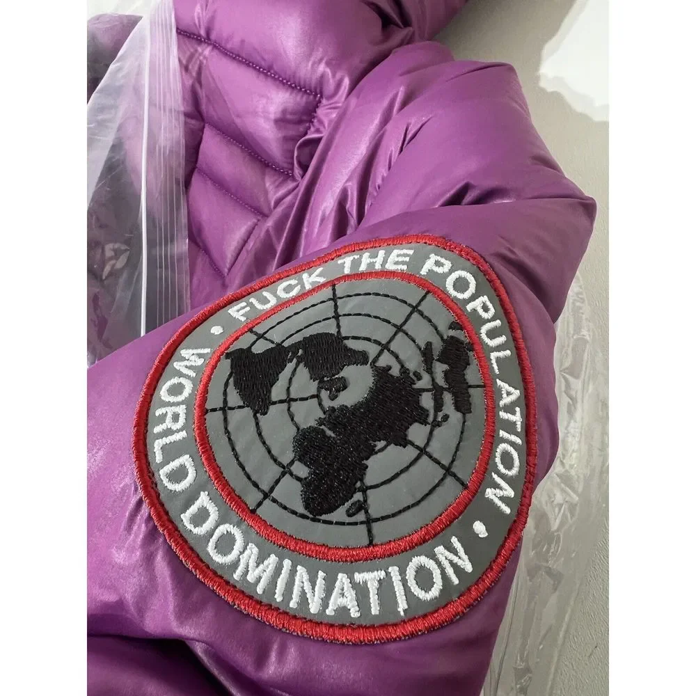NEW - Very Nice FTP Plum Logo Quilt Puffer Plum Small removeable hood $295.00 - Picture 8 of 9